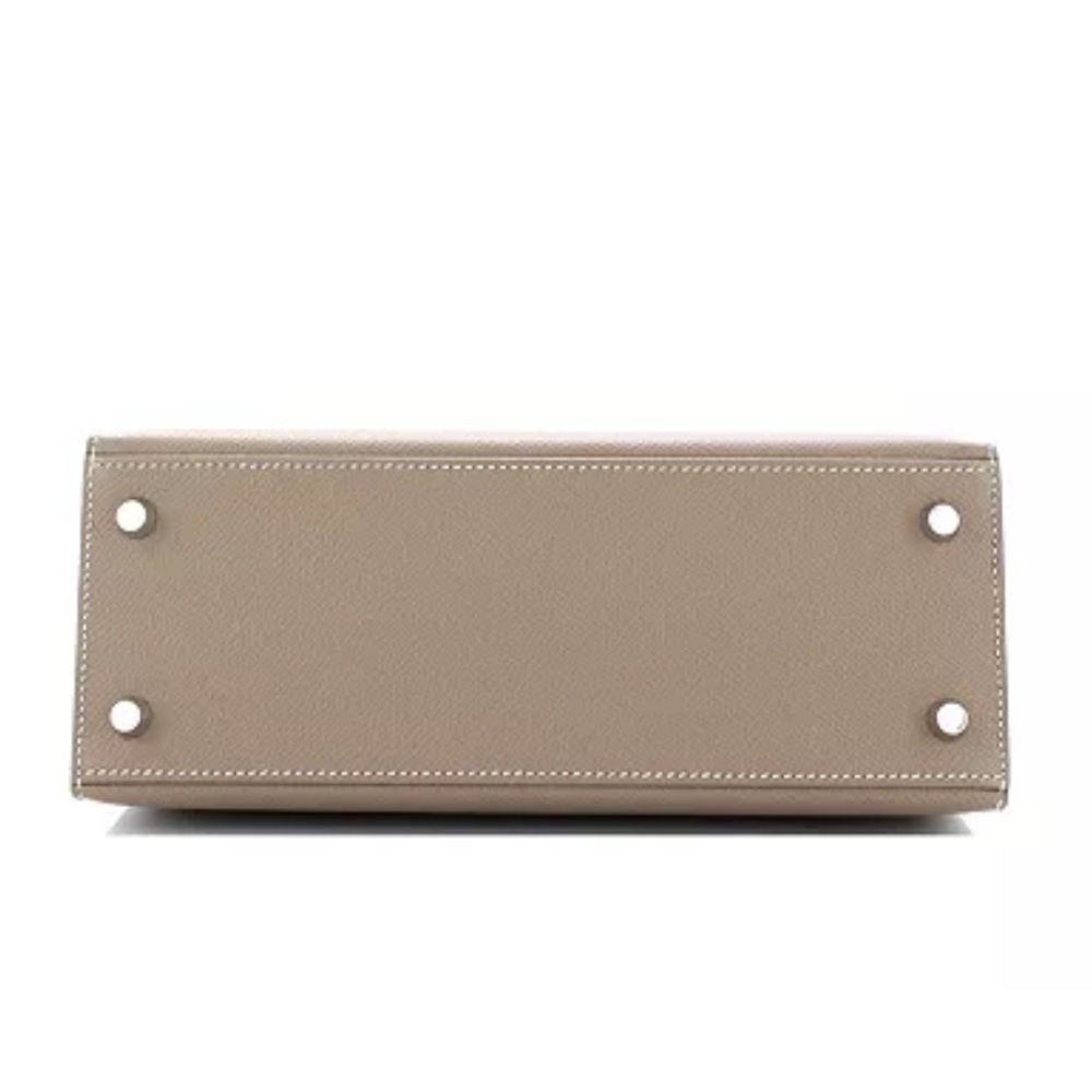 Hermès Kelly 25 Handbag Grey Epsom with Palladium Hardware GUC 100% Authentic - Picture 5 of 10